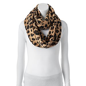 Apt. 9® Leopard Print Knit Infinity Scarf