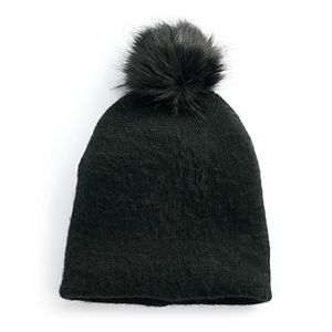 Women's Apt. 9® Solid Brushed Knit Pom Pom Beanie
