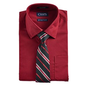 Boys 4-7 Chaps Button-Down Shirt & Tie Set