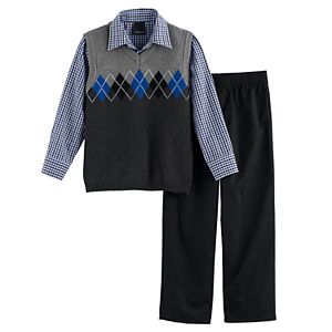 Boys 4-7 Chaps Argyle Sweater Vest Set