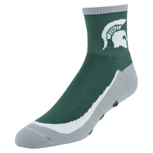 Men's Mojo Michigan State Spartans Gripper Quarter-Crew Socks