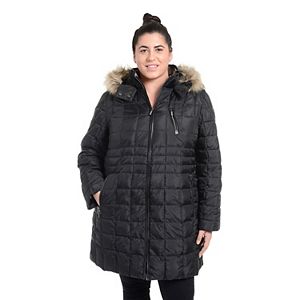 Plus Size Fleet Street Faux-Down Quilted Jacket