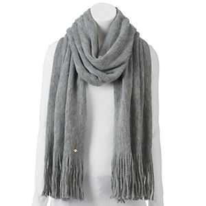 LC Lauren Conrad Brushed Knit Fringed Oblong Scarf