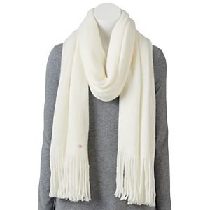 LC Lauren Conrad Brushed Knit Fringed Oblong Scarf