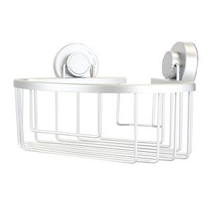 Home Basics Aluminum Corner Bath Caddy