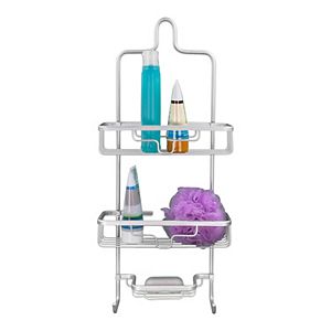 Home Basics 2-Tier Aluminum Shower Caddy