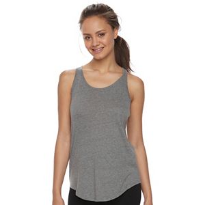 Juniors' SO® Shirttail Racerback Tank