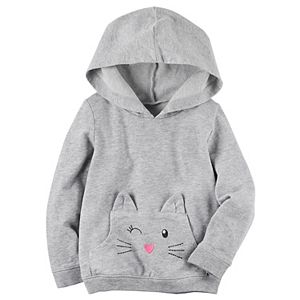 Toddler Girl Carter's Animal French Terry Hoodie