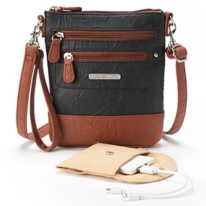 Stone & Co. Nancy Leather 3-Bagger Phone Charging Convertible Crossbody Bag