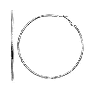 Simply Vera Vera Wang Textured & Twisted Nickel Free Hoop Earrings