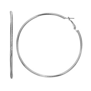 Simply Vera Vera Wang Textured & Twisted Nickel Free Hoop Earrings