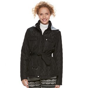 Juniors' Urban Republic Hooded Quilted Coat