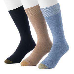 Men's GOLDTOE 3-pack Micro-Knit Crew Socks