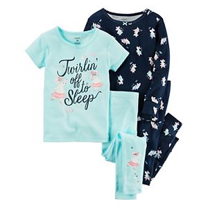 Baby Girl Carter's Graphic Tees & Print Pants Pajamas Set