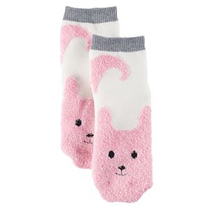 Girls 4-16 Cuddl Duds Cat Face Slipper Socks