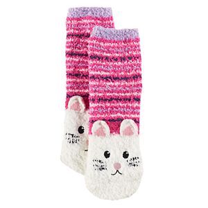 Girls 4-16 Cuddl Duds 3D Bunny Tactel Socks
