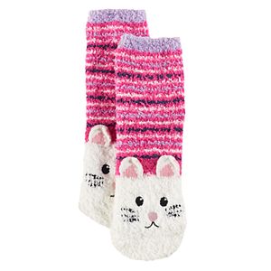 Girls 4-16 Cuddl Duds 3D Bunny Tactel Socks