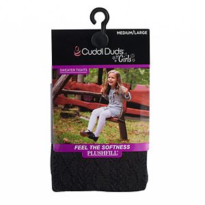 Girls 7-16 Cuddl Duds Diamond Cable Knit Textured Tights