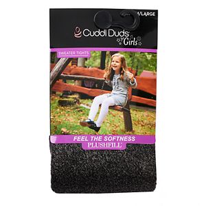 Girls 4-16 Cuddl Duds Plushfill Sparkle Sweater Tights