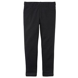 Baby Girl Carter's Sparkly Black Knit Pull-On Pants