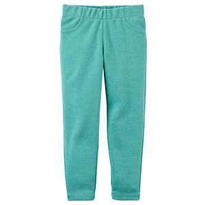 Baby Girl Carter's Sparkly Turquoise Knit Pull-On Pants