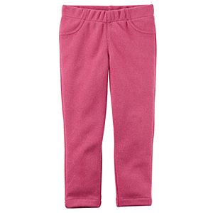 Baby Girl Carter's Sparkly Pink Knit Pull-On Pants