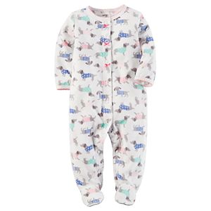 Baby Girl Carter's Print Microfleece Sleep & Play