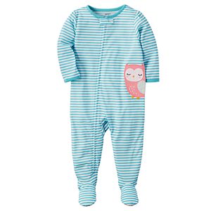 Toddler Girl Carter's Striped Applique Sleep & Play