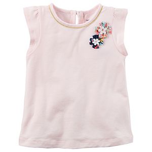 Baby Girl Carter's Rosette Flutter-Sleeve Tee