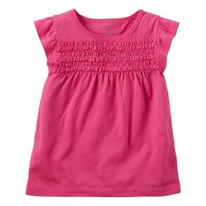 Baby Girl Carter's Smocked Flutter-Sleeve Top