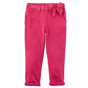 Baby Girl Carter's Bow French Terry Pants