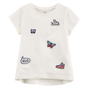 Baby Girl Carter's Embellished Patch Short-Sleeve Tee