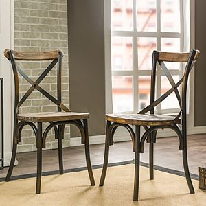 Baxton Studio Industrial Dining Chair 2-piece Set
