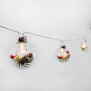 Manor Lane 10-ft. LED Christmas Ornament String Lights