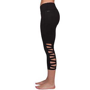 Women's Jockey Sport Strappy Side Capri Leggings