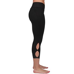 Women's Jockey Sport Solid Keyhole Capri Leggings