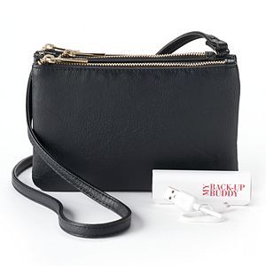 Apt. 9® Protect & Connect RFID-Blocking Phone Charging Crossbody Bag