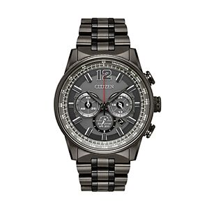Citizen Eco-Drive Men's Nighthawk Stainless Steel Chronograph Watch - CA4377-53H
