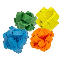 J.B. Nifty 4-Pack Wooden Puzzle Set