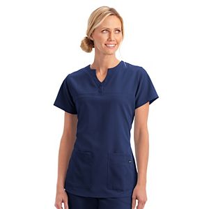 Women's Jockey Scrubs Classic Button Placket Short Sleeve Top