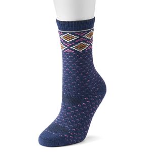 Women's SONOMA Goods for Life™ Fair Isle Crew Socks