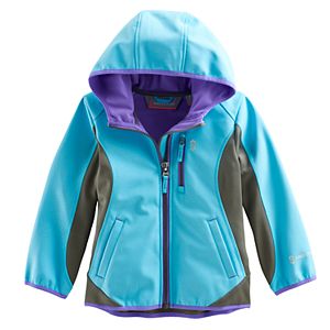 Girls 4-16 Free Country Lightweight Embossed Dot Colorblock Softshell Jacket
