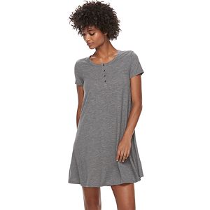 Women's SONOMA Goods for Life™ Henley T-Shirt Dress