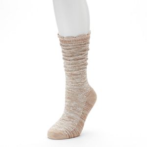 Women's SONOMA Goods for Life™ Slubbed Scalloped Crew Socks