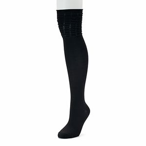 Women's SONOMA Goods for Life™ Ruched Top Over-the-Knee Socks