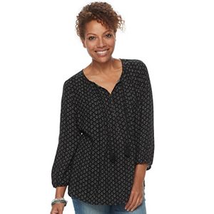 Women's SONOMA Goods for Life™ Printed Peasant Top