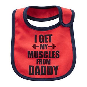 Baby Boy Carter's Solid-Trim Graphic Bib