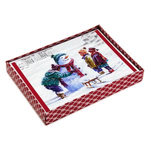 Hallmark 16-Count Snowman & Kids Boxed Holiday Cards