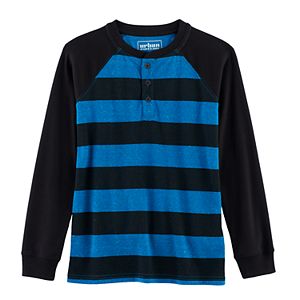 Boys 8-20 Urban Pipeline® Striped Raglan Henley