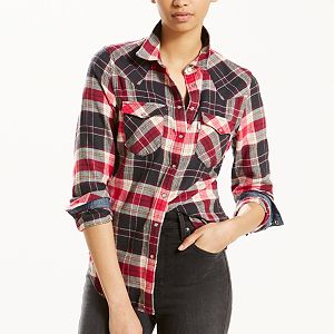 Women's Levi's® Tailored Plaid Shirt
